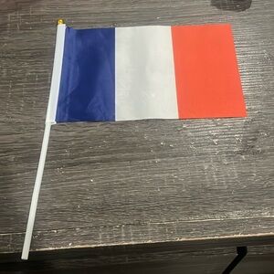 Tricolor Party Flag - Blue, White, Red